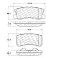 Centric Parts Centric Premium Pads, 300.08680 300.08680